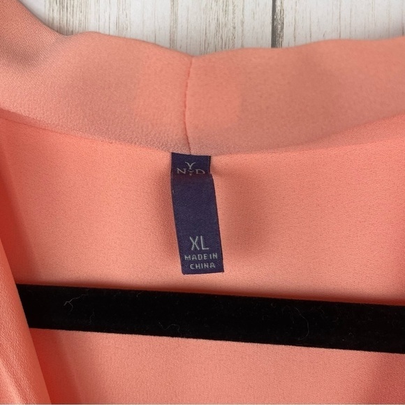 Not Your Daughters Jeans peach blouse XL - Picture 2 of 5